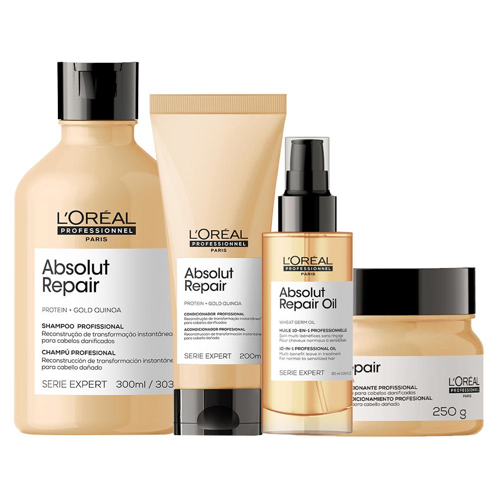 Kit L'Oréal Pro Absolut Repair Gold Quinoa-Sh+Cond+Másc+Sér - Beauty