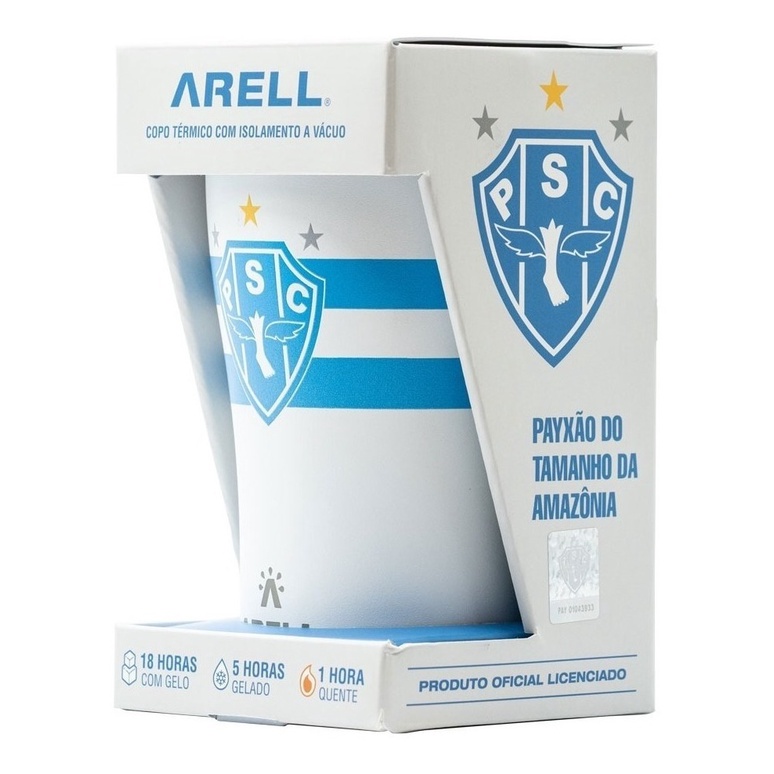 Copo Termico Paysandu Original Para Cerveja Cafe Bebidas 500 Ml