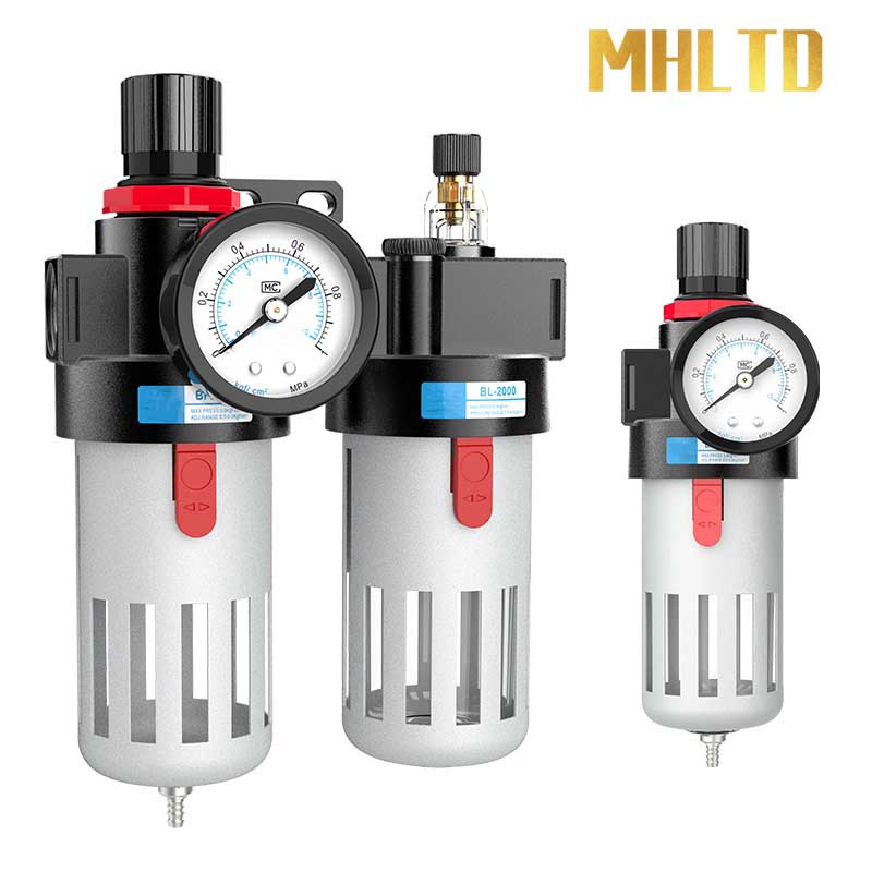 Compressor De Ar Aerógrafo Óleo Separador De Água Filtro Regulador FRL BFC2000 BFC3000 BFC4000 1/4 3/8 1/2