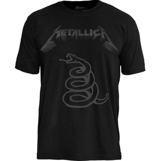 Camiseta Metallica Black Album Oficial Licenciada Stamp 100% Original - Camiseta de Rock - Camiseta Banda de Rock
