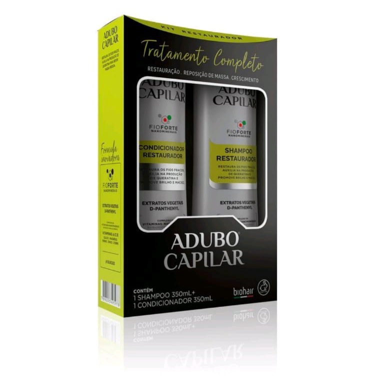 Kit Shampoo + Condicionador Adubo Capilar Restaurador BioHair em Oferta na Shopee