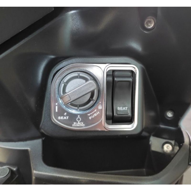 Nova Capa De Contato Pcx 150 Honda Adv Original Black Diamond Premium