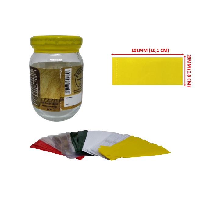 Kit 300 Lacres Abertos em PVC Termoencolhível 101mm X 28mm Lacre Para Tampa 63, Lacre Para Pote Belém, Lacre Para Pote de Vidro