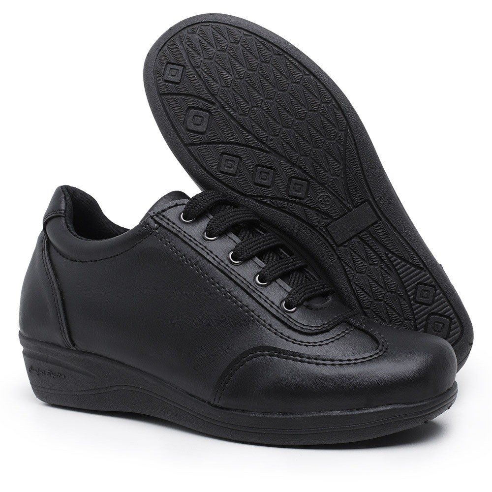 Tenis Feminino Ortopédico Anabela Anti-Stress p/ Dores nos Pés Macio
