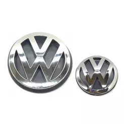 Kit Emblemas Vw Dianteiro E Traseiro - Kombi 1997 À 2006