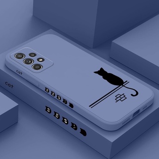 Capa De Celular Confortável Do Ano Gato Para Samsung Galaxy A72 A52 A52S A42 A32 4G 5G