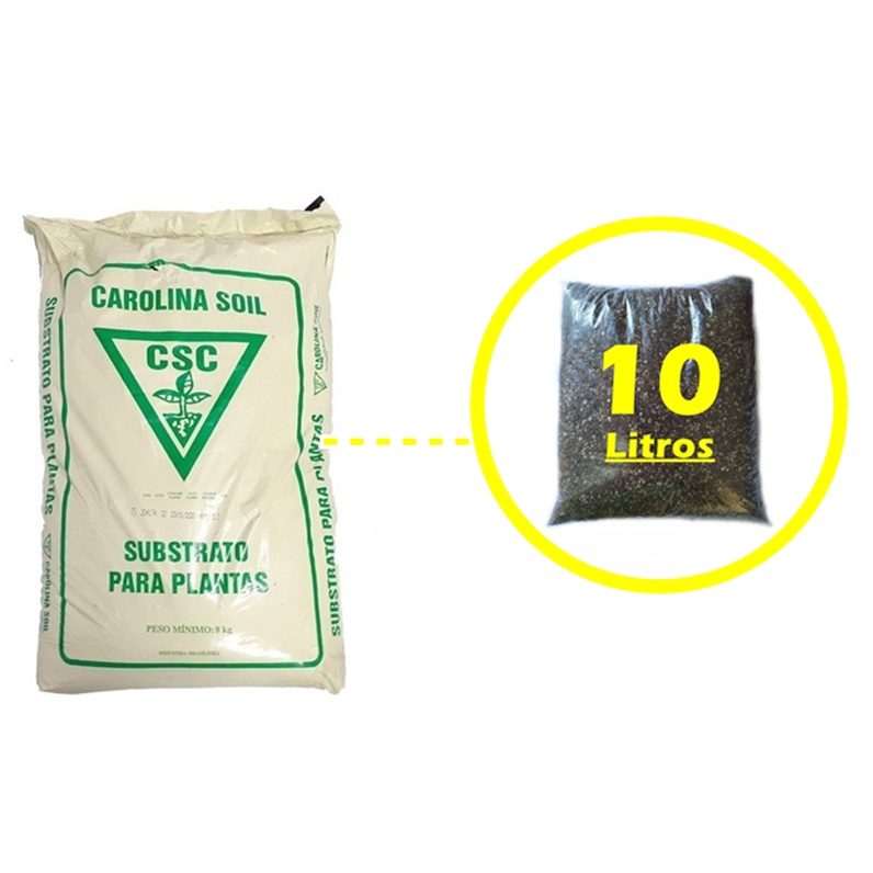 Carolina Soil 10 Litros Substrato para plantas ( média de 2 kg) ótimo para Rosa  do Deserto | Shopee Brasil