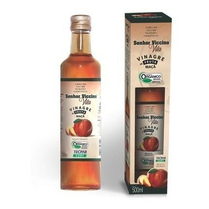 Vinagre de Maçã Orgânico Senhor Viccino 500ml Natural