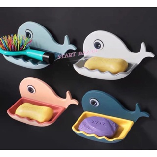 Saboneteira De Parede Formato Baleia Com Camada Dupla Promoção em Oferta na Shopee