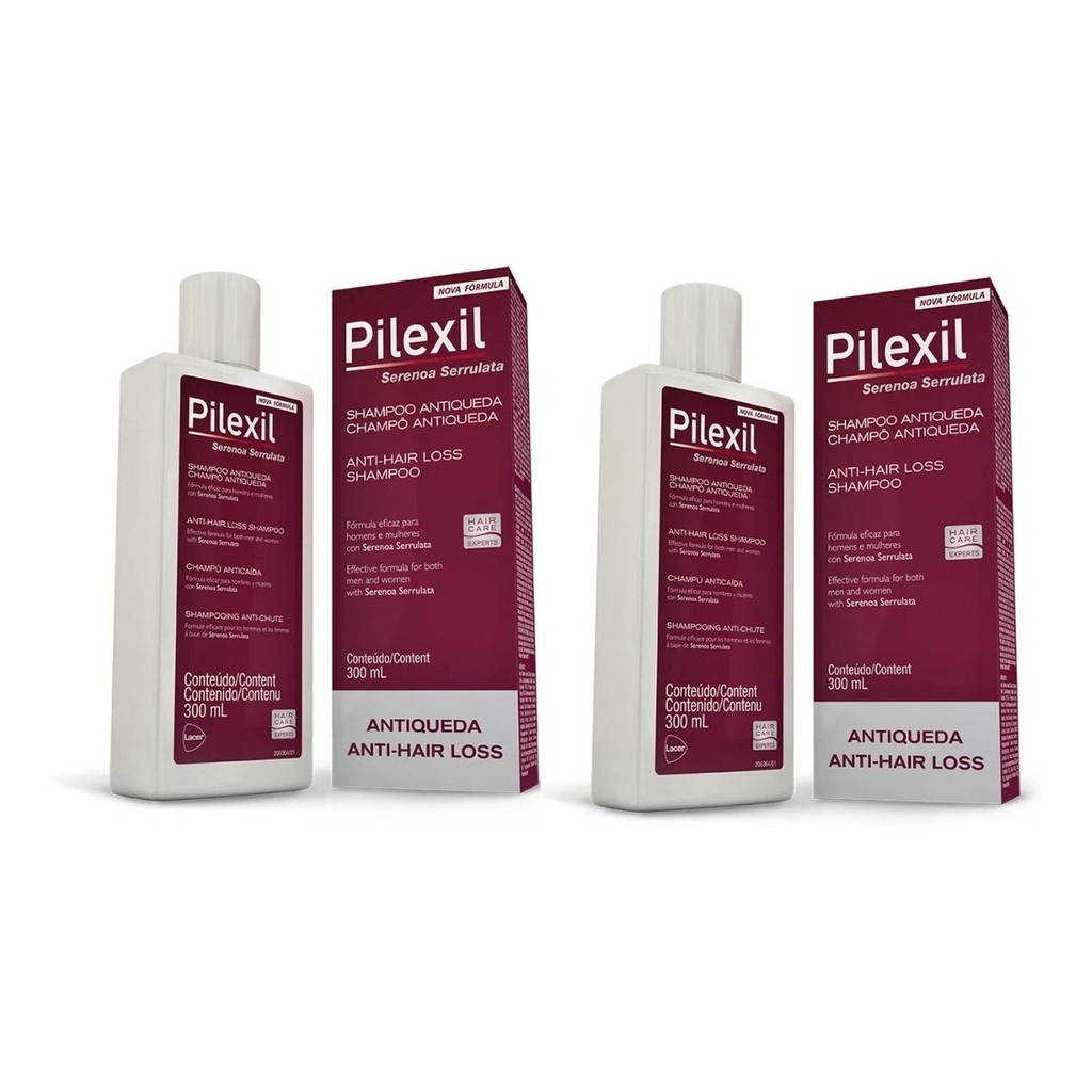 Pilexil Shampoo Antiqueda 300ml - Pack 2 Frascos