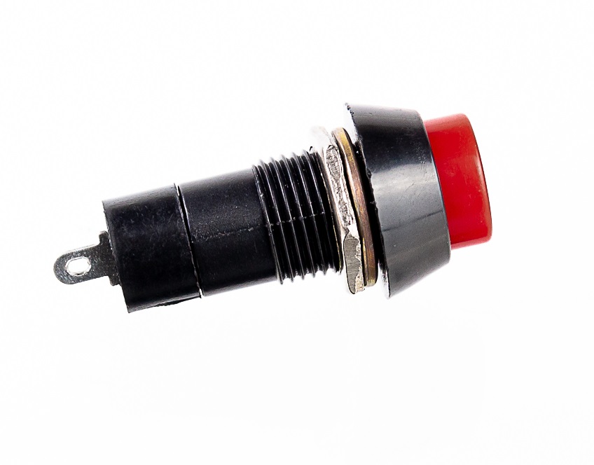 Botão Tic Tac Vermelho On Off PBS-11A VM 2T Com Trava 10 Unidades Interruptor Liga Desliga Para Luminárias Leds Abajures