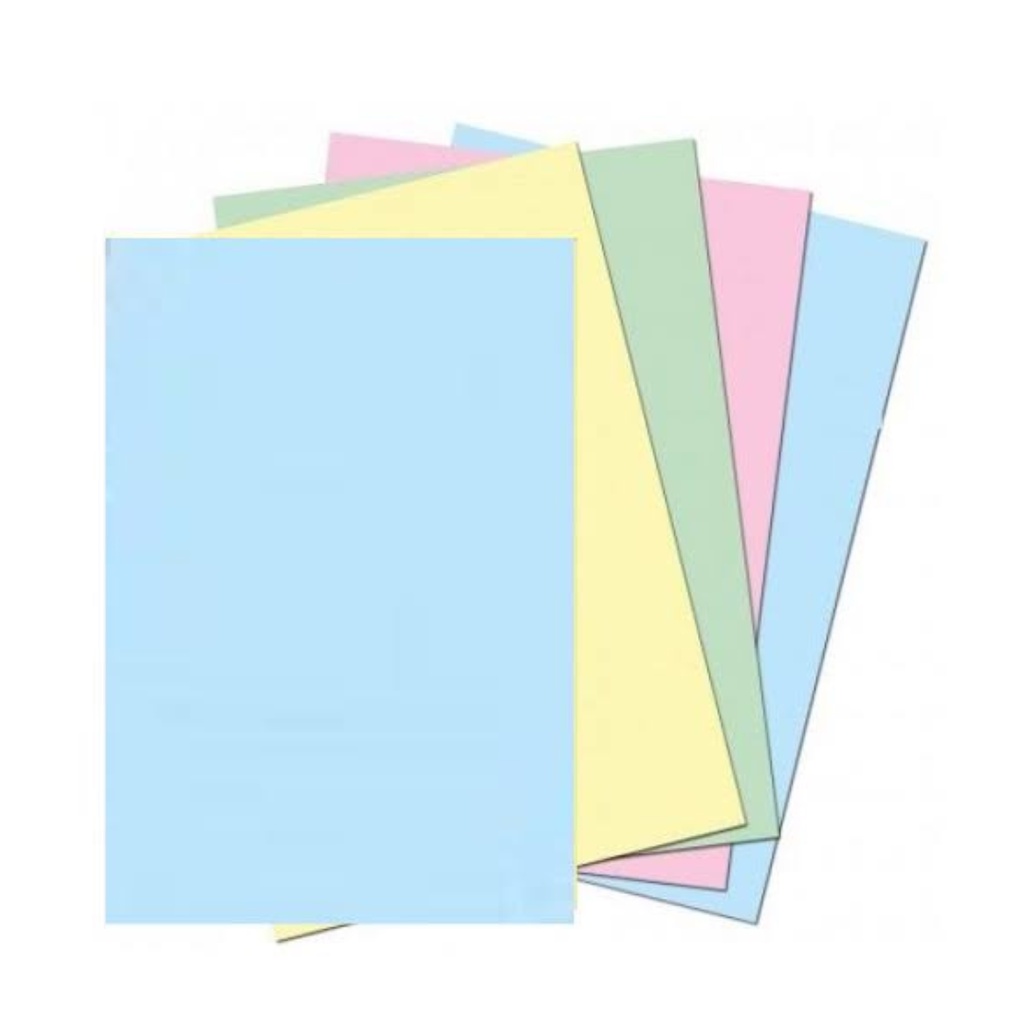 Kit Papel Sulfite Colorido 50 Folhas | Shopee Brasil