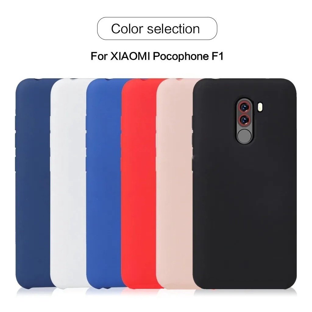 Capa Fina Fosca Silicone Matte Para Xiaomi Pocophone F1