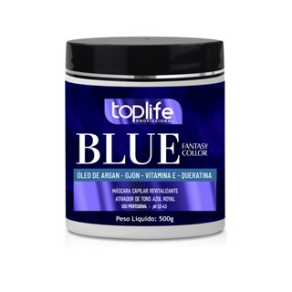 Mascara Matizadora capilar tonalizante Ativador Tons Azul 500g Toplife em Oferta na Shopee