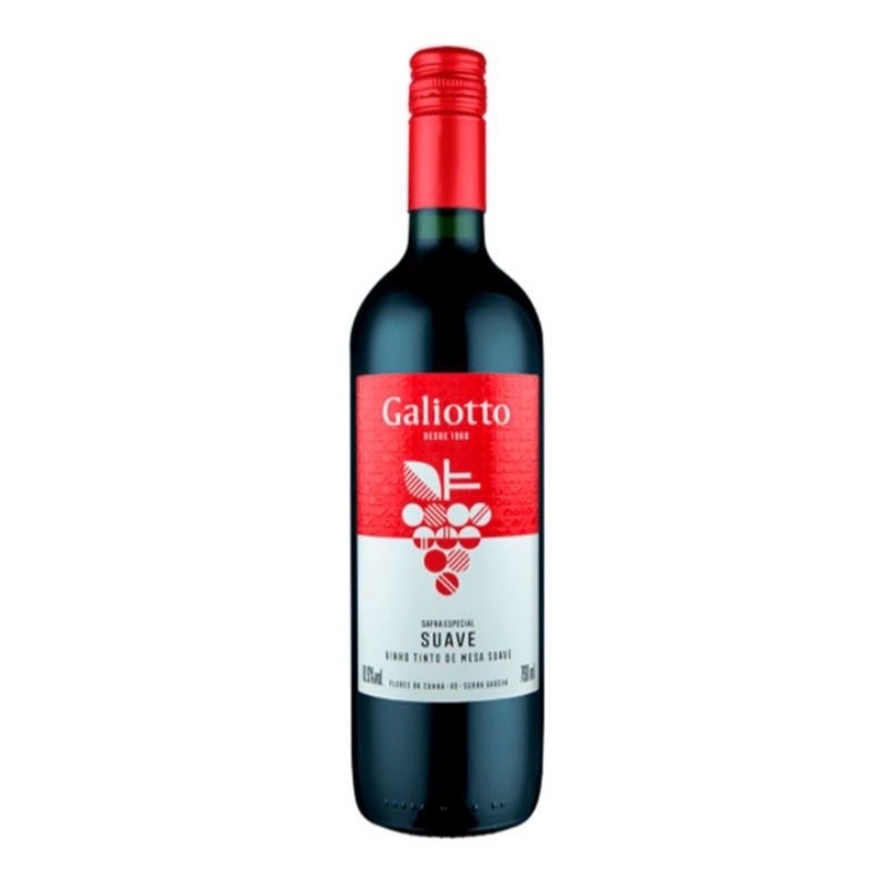 Vinho Suave Galiotto Litro Shopee Brasil