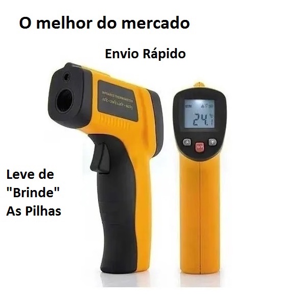 Termômetro Laser Digital Industrial Temperatura -50 A 380°c Nota Fiscal Garantia-KLX