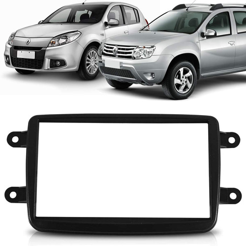 Moldura do Painel 2 Din Duster 2011/2018 Sandero 2015/2018 - Spare Parts and Accessories for Vehicles