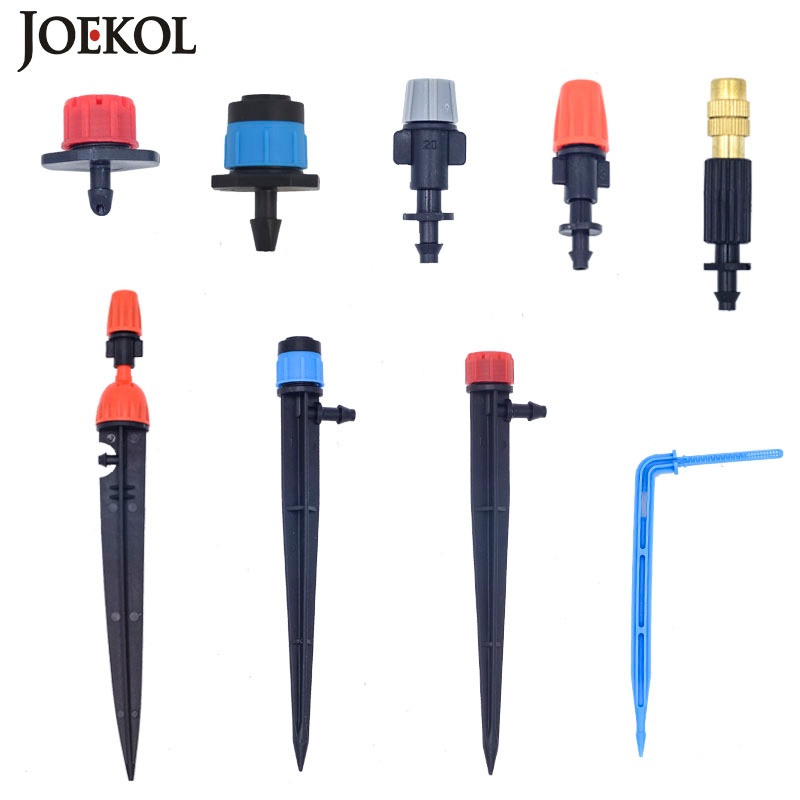 Variedade Estilo Ajustável Irrigação Sprinkler Emissores De Jardim Estaca Gotejador Micro Spray Bico Rotativo Seta Rega