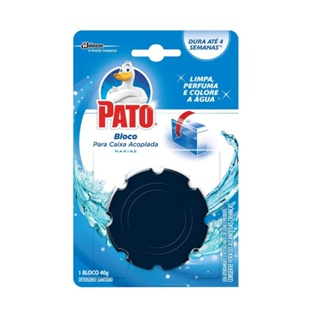 Detergente Sanitário Pato Bloco para Caixa Acoplada Marine 40g em Oferta na Shopee