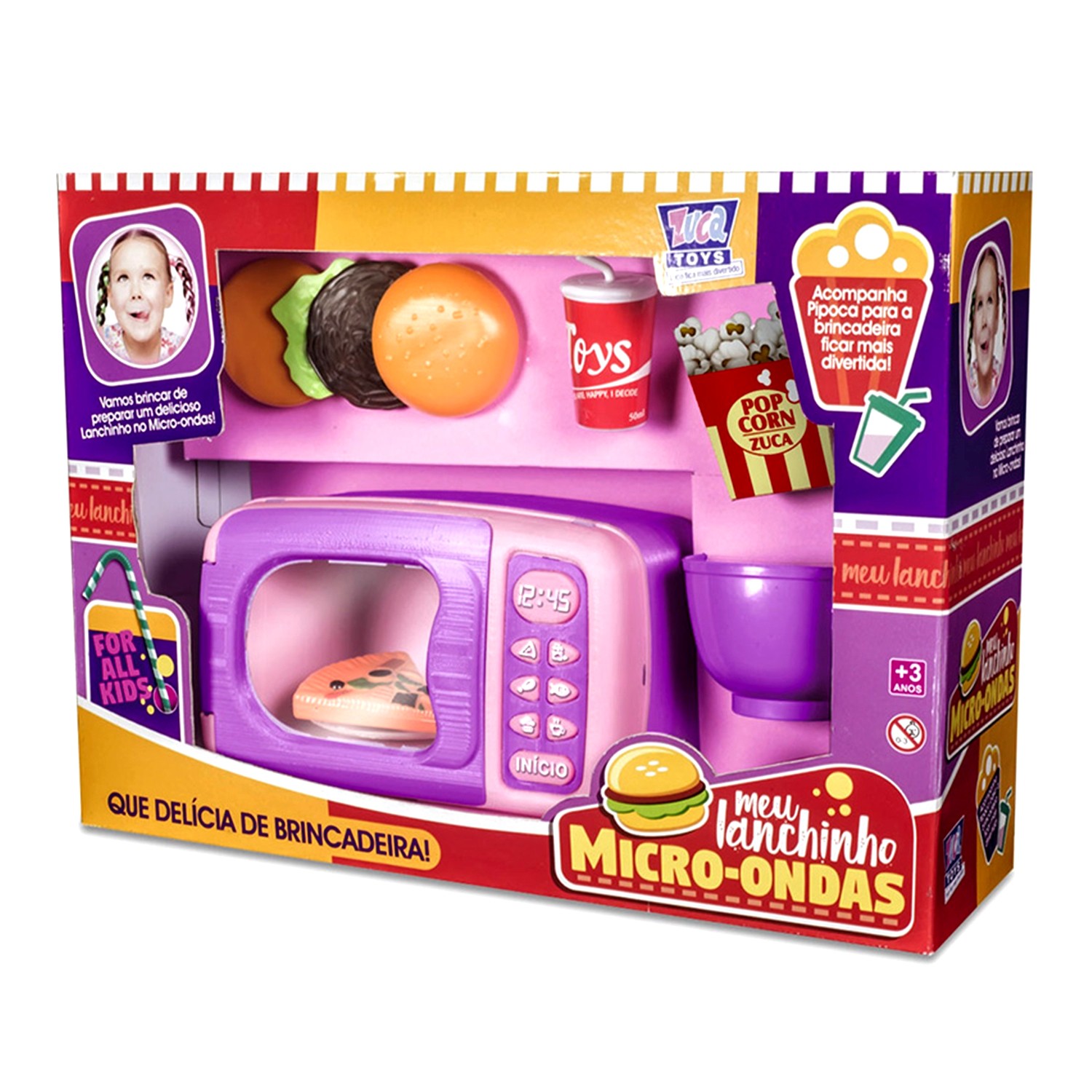 Microondas Infantil Meu Lanchinho Com Acessorios Zuca Toys Shopee Brasil