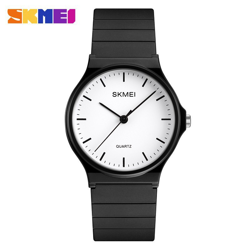 Relógio De Pulso Feminino Skmei Oficial 1419 De Quartzo Simples À Prova D 'Água Com Pulseira Em Pu - Watches