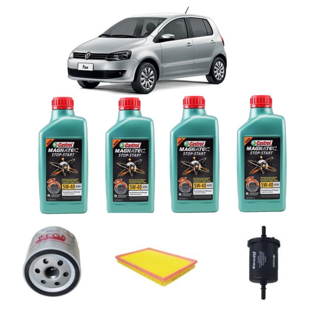Troca De Oleo Fox 1.0 8v Oleo Castrol Magnatec 5w40