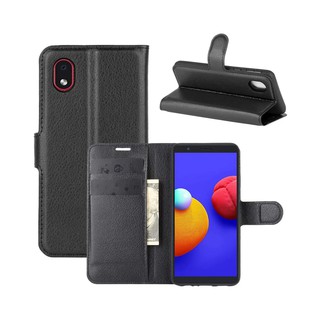Capa Capinha Carteira Couro Samsung Galaxy A01 Core Case Tela 5.3