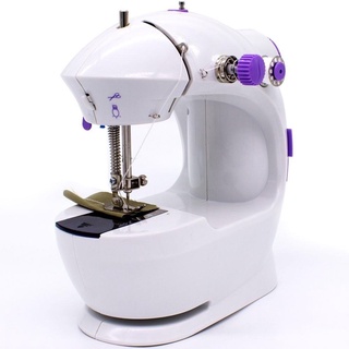 Mini Máquina De Costura 4 Em 1 Portátil Costureiro Profissional Reta 110V e 220V