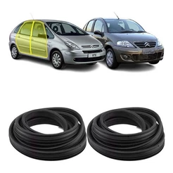 Jogo Borracha Vedação Porta Citroen C3 Picasso 2001 A 2012