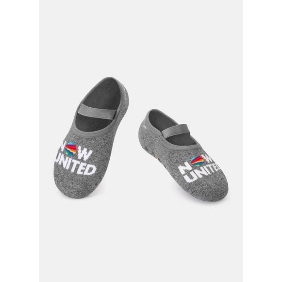 Meia Sapatilha Now United Infantil Feminina Antiderrapante Confortável Preto ou Cinza Puket
