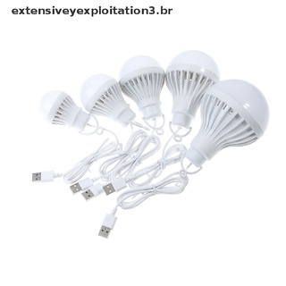 Lâmpada De Acampamento Portátil Mini Lâmpada Led Usb Power 3w 5w 7w 9w 12w.