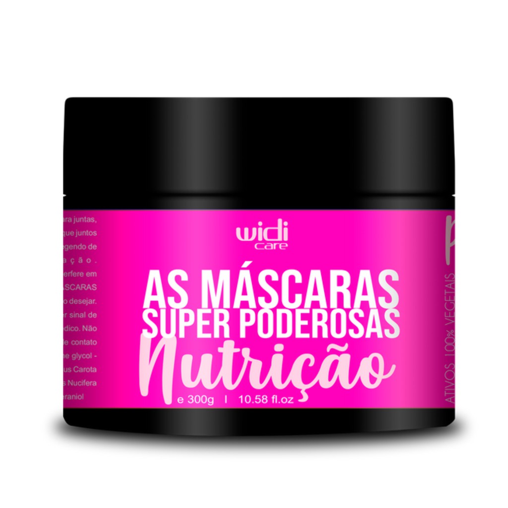 Máscara Capilar Super Poderosas Nutrição Widi Care 300g Original em Oferta na Shopee