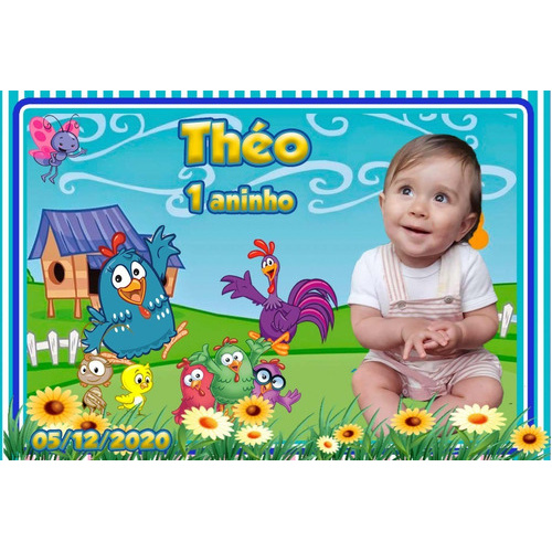 50 Ímã De Geladeira Personalizado Galinha Pintadinha 9x6cm