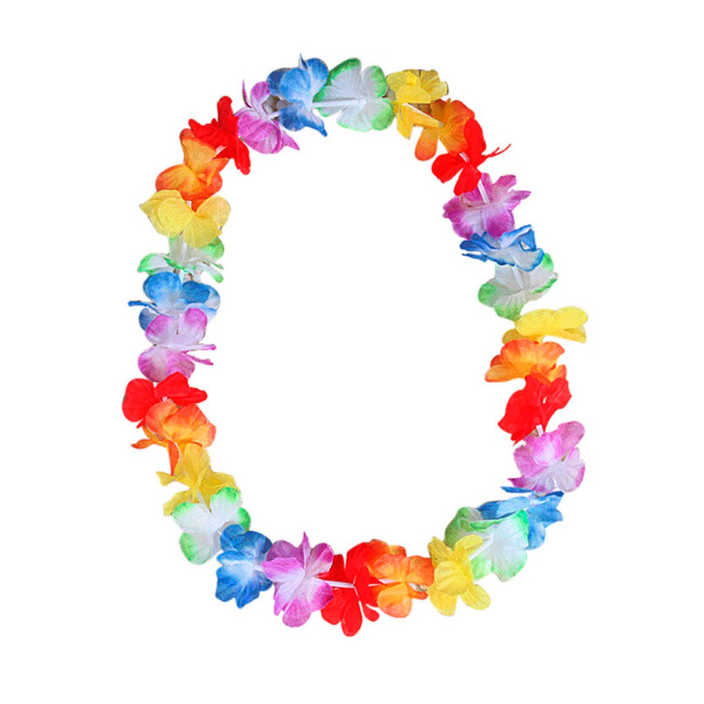 Colar Havaiano Colorido – Kit 5 Unidades