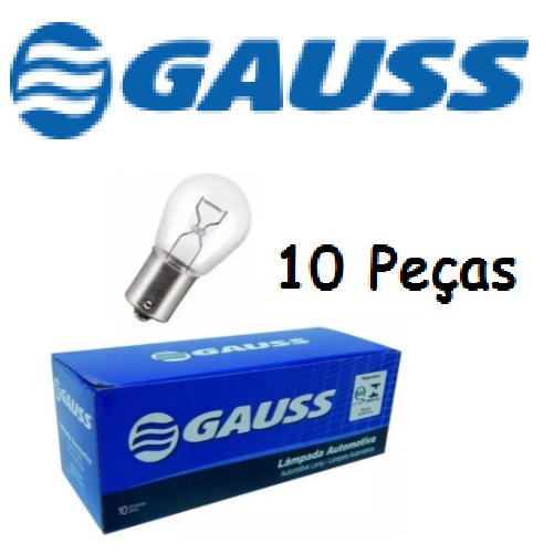 Lampada 1 Polo Pisca / Ré 1141 10 Peças - 12v GAUSS GL1141