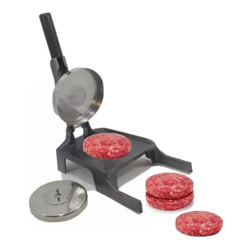 Modelador De Hamburguer Hamburgueira Prensador Profissional  Com 2 Discos Inox