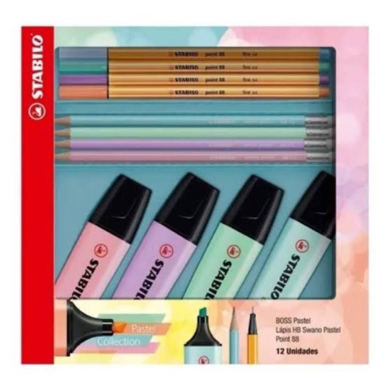 Kit Stabilo Pastel Collection Shopee Brasil