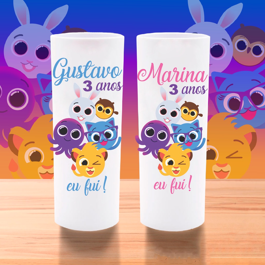 50 Copos Long Drink Personalizado Bolo fofo Infantil um bolinho, kit festa lembrancinha ANIVERSÁRIO