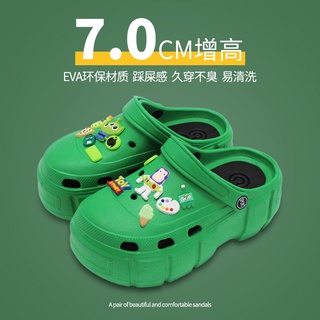 Sapatos Buzz Lightyear Buraco Pisar Em Feminino Altura Novo Estilo Exterior Tendência ins Toecap