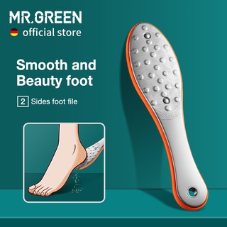 MR.GREEN Pedicure Cuidados Com Os Pés Ferramentas Pé Arquivo Grosa Calo Removedor De Pele Morta Profissional De Aço Inoxidável Lados Dobro Arquivos