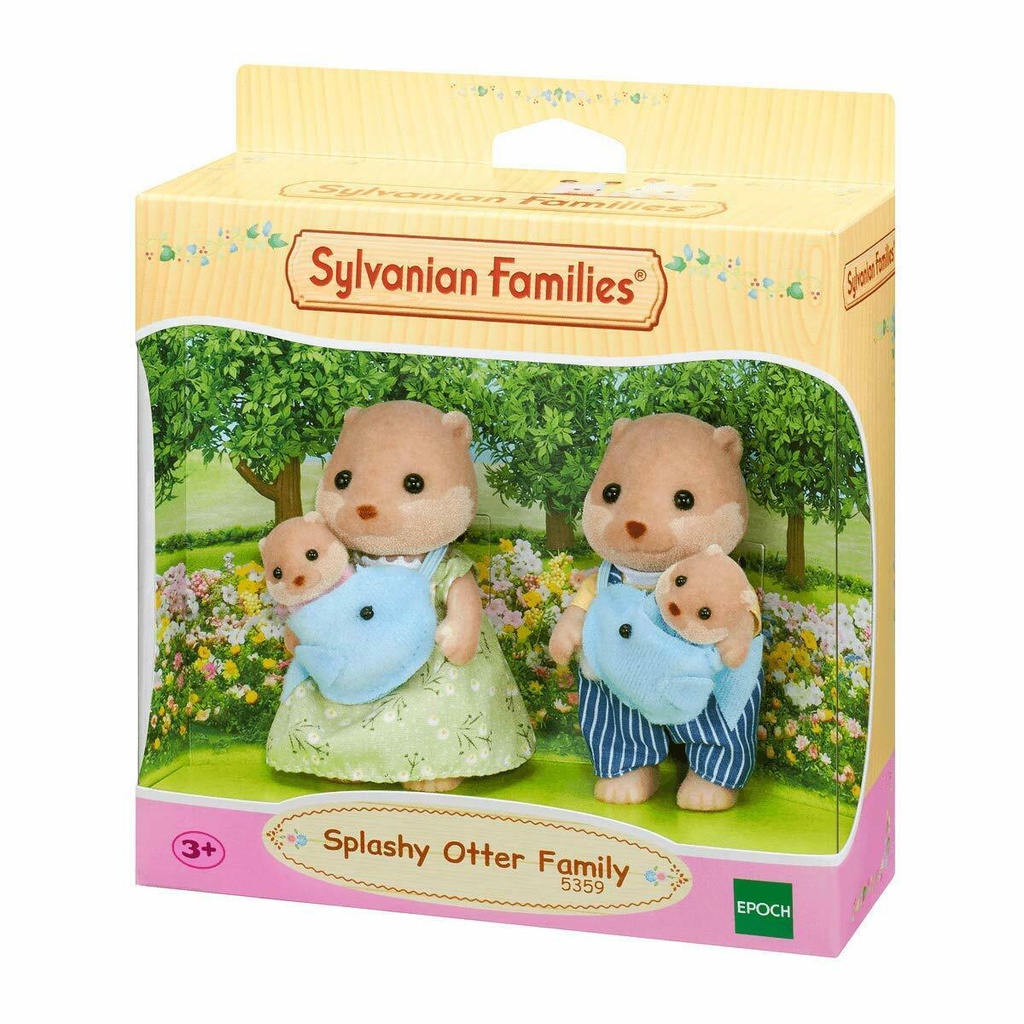 Sylvanian Families Respingo Otter Familia 5359 Brinquedo Para Criancas 3 Shopee Brasil