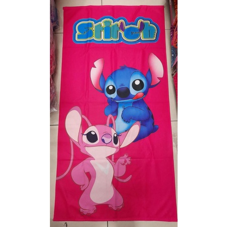 Toalha de Boca Stitch Vermelho em Oferta na Shopee