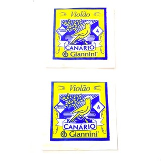 Corda Violão Nylon Com Bolinha  4ª Ré Giannini Canário Kit 2 unidades avulsas do Encordoamento em Oferta na Shopee