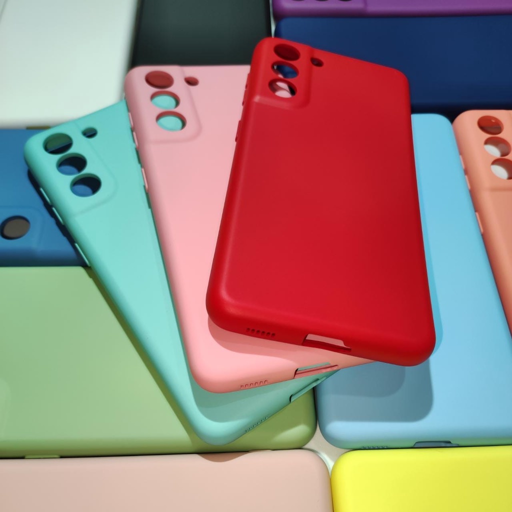 Capa Protetora Samsung Galaxy S21 Silicone Proteção de Câmera Interior Aveludado Macia TPU Premium