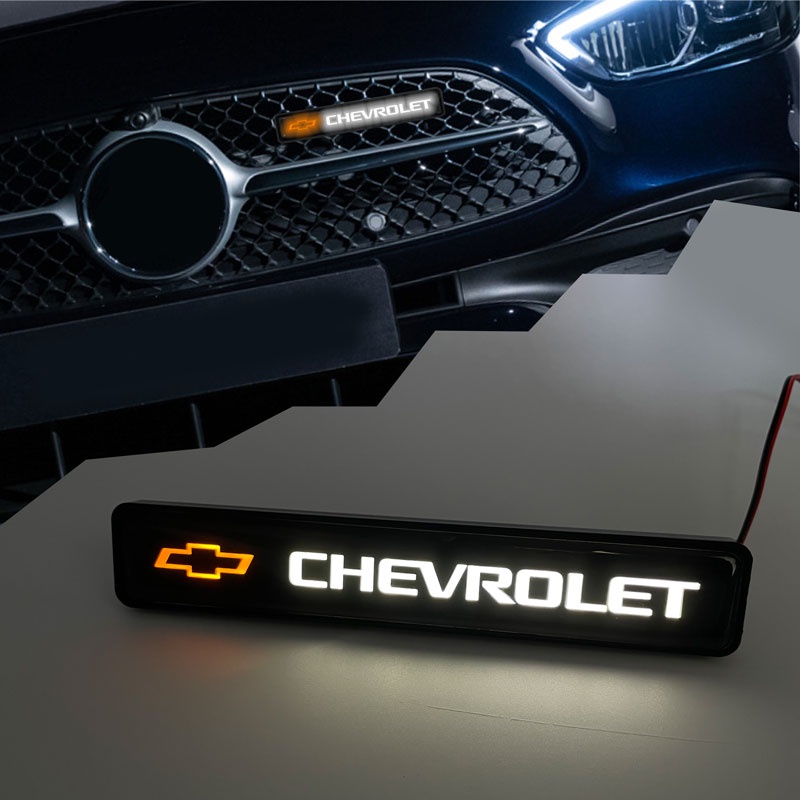 Adesivo De Carro Dianteiro Capô Grade Emblema LED Luzes Decorativas Luz Decorativa Para Chevrolet Cruze Captiva Lacetti