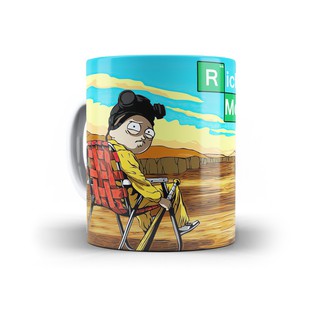 Caneca breaking bad rick e morty