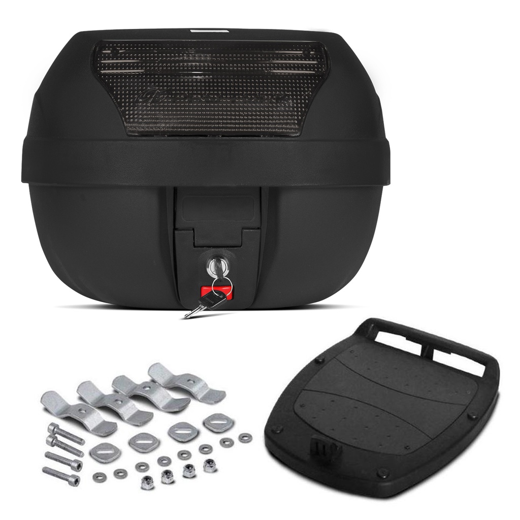 Bau Moto Bauleto Universal 28 Litros Pro Tork Smartbox Fumê em Oferta na Shopee