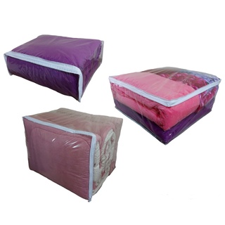 Kit 5 Sacos Organizadores Multiuso/Embalagem PMG Com Zíper PVC Cristal.