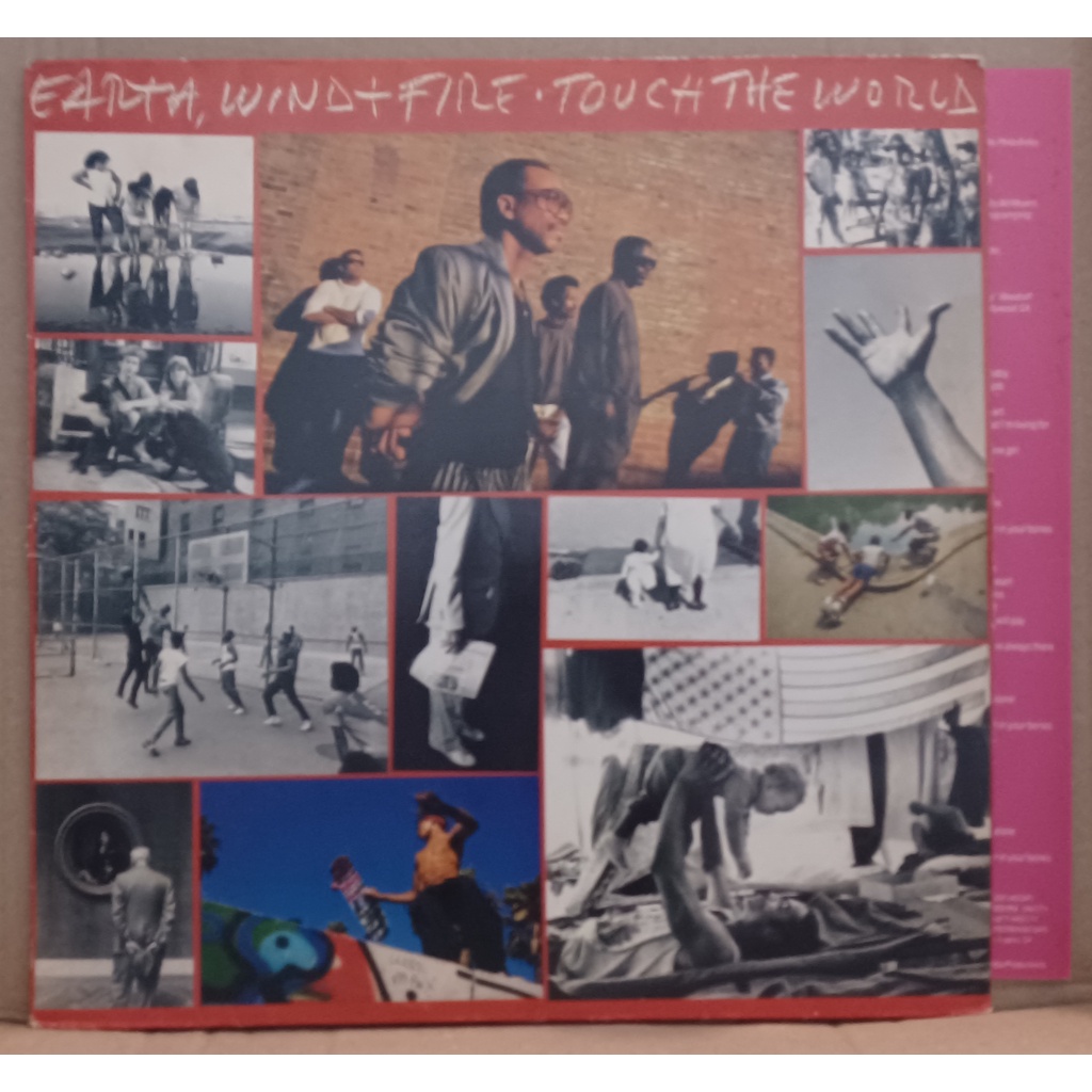 LP Disco De Vinil Earth, Wind & Fire - Touch The World - Com Encarte LP Ótimo Capa Muito Boa Ler Descrição