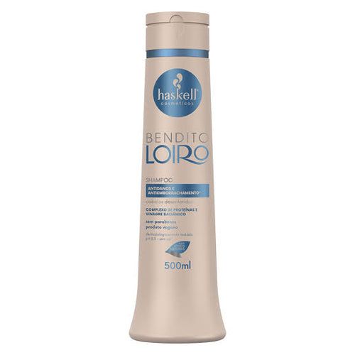Shampoo Bendito Loiro Haskell 500ml - Regeneração Intensiva em Oferta na Shopee